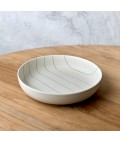 Robert Gordon | Coastal Junction | Salad Bowl 28cm | Cream with Green Stripe